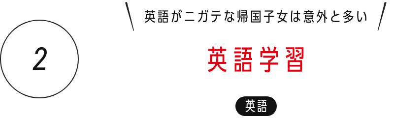 2) 英語学習